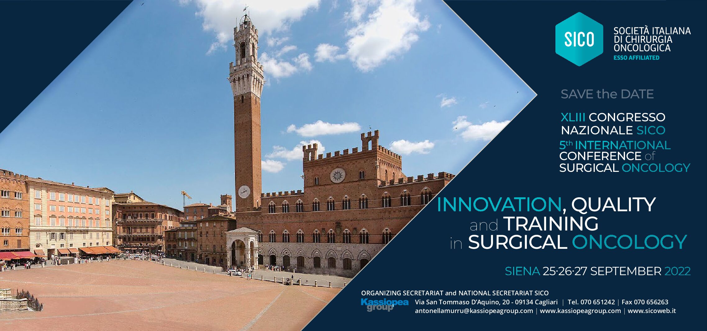 XLIII CONGRESSO NAZIONALE SICO  – 5th INTERNATIONAL CONFERENCE of SURGICAL ONCOLOGY